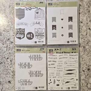 Stampin' Up! Stamp Set Collection Bundle of Four